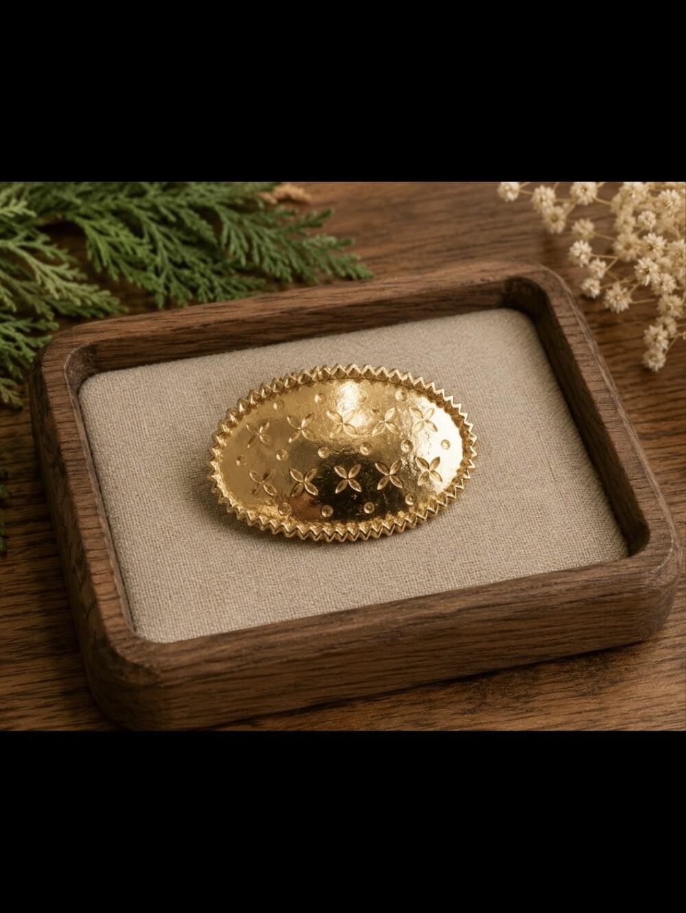 Scooter Gold Hair Clip made  in France